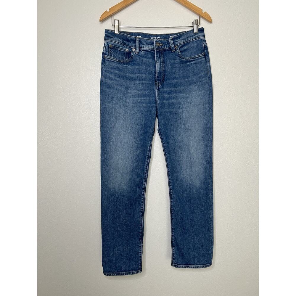 J. Crew Nipped Straight High Rise Semi Stretch Jeans Size 29